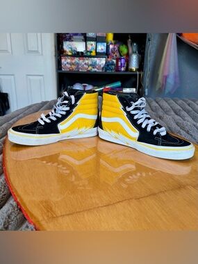 Vans Sk8-Hi Lightning Bolt Suede Skate Shoes Mens 7.5